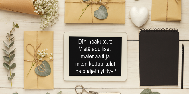 DIY-hääkutsut: Mistä edulliset materiaalit ja miten kattaa kulut jos budjetti ylittyy? DIY-hääkutsut: Mistä edulliset materiaalit ja miten kattaa kulut jos budjetti ylittyy?
