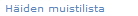 Hiden muistilista
