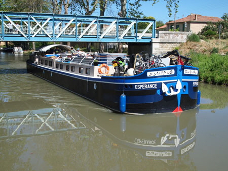 Luxusproomu Esperance, Canal du Midi Luxusproomu Esperance, Canal du Midi