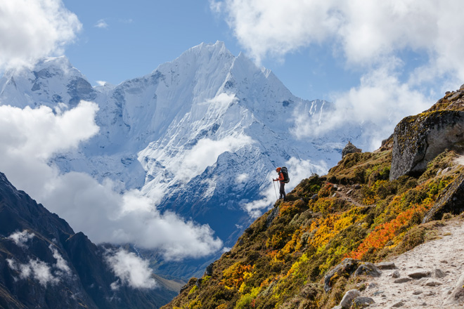 Nepal hmatka, vaellus