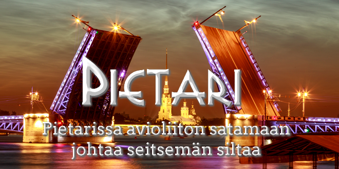 Pietarissa avioliiton satamaan johtaa seitsemän siltaa