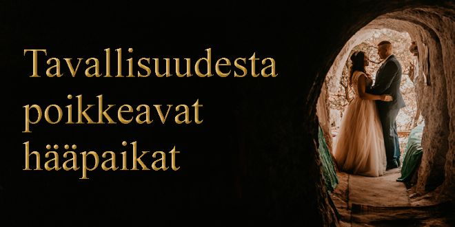 Tavallisuudesta poikkeavat hääpaikat