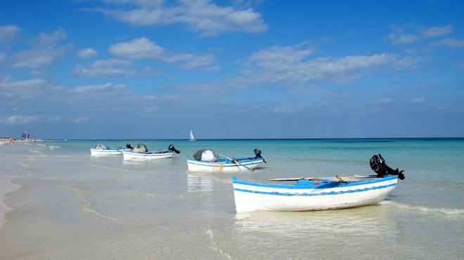 Tunisia hmatka hiekkaranta