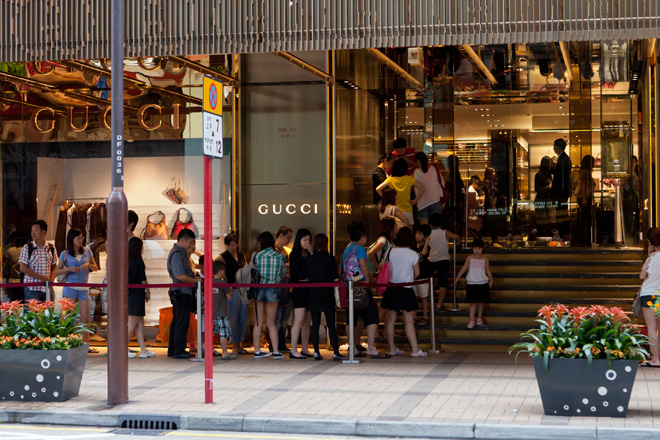Hongkong hmatkakohteena Gucci