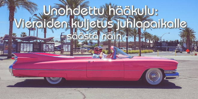 Unohdettu hääkulu: vieraiden kuljetus juhlapaikalle